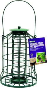 Gardman A01171 Steel Peanut Feeder - Black, Green, 16 x 16 x 3.5 cm